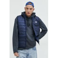 Adidas Originals vesta barbati, culoarea albastru marin, de tranzitie