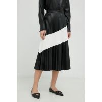 BOSS fusta culoarea negru, midi, evazati