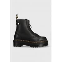 Dr. Martens cizme de piele Jetta femei, culoarea negru, cu platforma DM27656001-Black