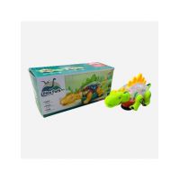 Dinozaur transparent cu lumini si sunete, 26.5×12×10cm, +3ani, en-gros