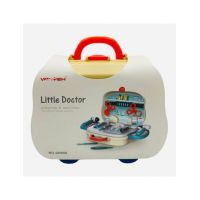 Gentuta din plastic pentru copii, stil valiza cu roti, cu accesorii medicale, Little Doctor, 26×24×9cm, +3ani, en-gros