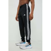 adidas pantaloni de antrenament bărbați, culoarea negru, cu imprimeu  IC0041