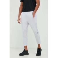 adidas Performance pantaloni de antrenament Designed for Training culoarea gri, neted