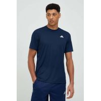 adidas Performance tricou de antrenament Club culoarea albastru marin, neted