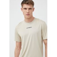 adidas TERREX tricou sport Multi HM4045 culoarea bej, neted