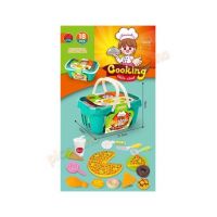 Cos de mancare cu pizza si deserturi delicioase Engros