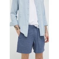 Abercrombie & Fitch pantaloni scurți din amestec de in
