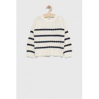 Abercrombie & Fitch pulover copii culoarea alb, light