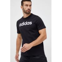 adidas tricou din bumbac culoarea negru, cu imprimeu IC9274