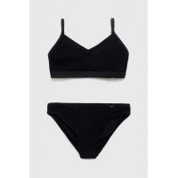 Abercrombie & Fitch costum de baie pentru copii din două piese culoarea negru