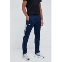 adidas Performance pantaloni de antrenament 3 Stripes culoarea albastru marin, cu imprimeu