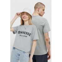 Converse tricou din bumbac culoarea gri, cu imprimeu 10024566.A03-VINTAGEGRE