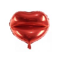 Balon folie buze 45 cm rosu Engros Engros