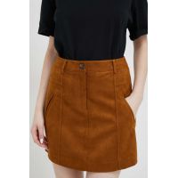 Sisley fusta culoarea maro, mini, drept
