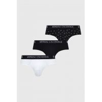 Armani Exchange slip 3-pack barbati, culoarea negru