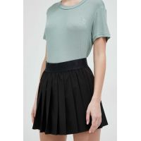 P.E Nation fusta culoarea negru, mini, evazati
