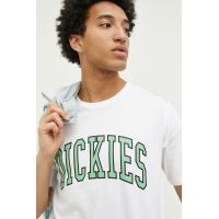 Dickies tricou din bumbac culoarea alb, cu imprimeu