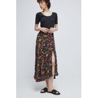 Medicine fusta culoarea negru, maxi, evazati