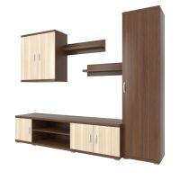 Biblioteca Praga, Wenge/Ulm Deschis, L 250 cm