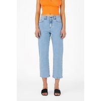 Blugi capri drepti cu 5 buzunare