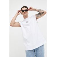 Karl Kani tricou din bumbac culoarea alb