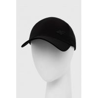 4F sapca culoarea negru, neted