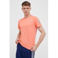 adidas Performance tricou de alergare Own The Run culoarea portocaliu, cu imprimeu