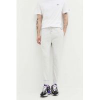 Abercrombie & Fitch pantaloni de trening culoarea gri, cu imprimeu
