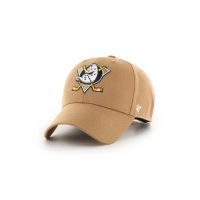 47brand șapcă din amestec de lână NHL Anaheim Ducks culoarea bej, cu imprimeu  H-MVPSP25WBP-QLB