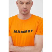 Mammut tricou sport Core Logo culoarea portocaliu, cu imprimeu