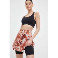 adidas Performance fustă sport Paris Match culoarea bej, mini, evazati