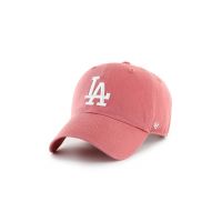 47brand șapcă de baseball din bumbac MLB Los Angeles Dodgers culoarea roz, cu imprimeu B-RGW12GWSNL-IRA