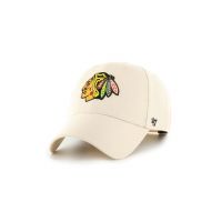 47brand șapcă din amestec de lână NHL Chicago Blackhawks culoarea bej, cu imprimeu  H-MVPSP04WBP-NTB