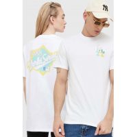 47brand tricou MLB Los Angeles Dodgers culoarea alb, cu imprimeu
