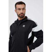 adidas Originals bluză bărbați, culoarea negru, cu model HS2064-black