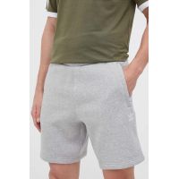 adidas Originals pantaloni scurti barbati, culoarea gri, melanj