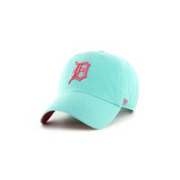 47brand șapcă de baseball din bumbac MLB Detroit Tigers culoarea turcoaz, cu imprimeu