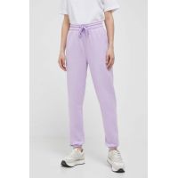 adidas by Stella McCartney pantaloni de trening culoarea violet, neted