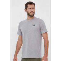 adidas Performance tricou de antrenament Train Essentials Comfort culoarea gri, melanj IC7424