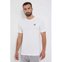 adidas Originals tricou barbati, culoarea alb, cu imprimeu