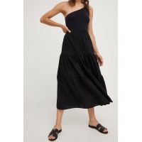 Answear Lab fusta culoarea negru, maxi, evazati