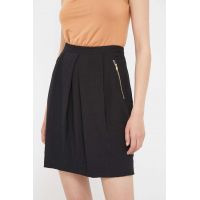 Dkny fusta culoarea negru, mini, evazati