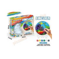 Medalion ghips de pictat - Dinozaur Engros