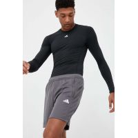 adidas Performance longsleeve de antrenament Techfit culoarea negru, uni HK2336