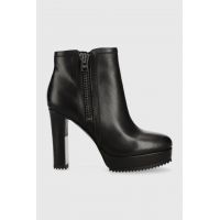 Dkny botine K2304397 femei, culoarea negru, toc pana, Liana