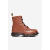Dr. Martens cizme de piele Dr. Martens Serana 27782225 femei, culoarea maro, cu toc plat, izolare usoara 27782225-brown