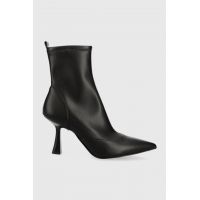 MICHAEL Michael Kors botine Clara femei, culoarea negru, cu toc cui, 40F3CLME5L
