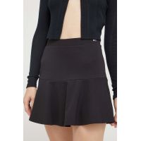 Tommy Jeans fusta culoarea negru, mini, evazati