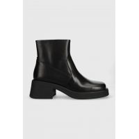 Vagabond Shoemakers cizme de piele DORAH femei, culoarea negru, cu toc plat, 5656.001.20