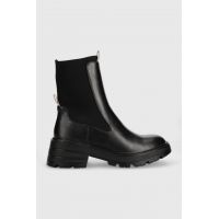 Pepe Jeans cizme SODA PLUS femei, culoarea negru, cu toc plat, PLS50489